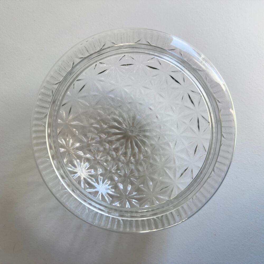 Clear Glass Starburst Dome Ceiling Light Replacement Shade 7.5 Inch